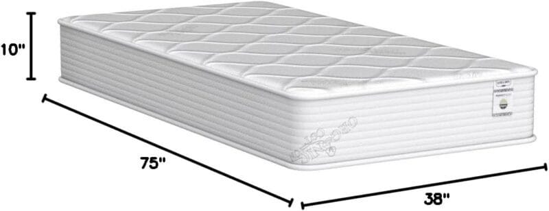 Oliver & Smith Twin 10-Inch Cool Memory Foam Hybrid Mattress (Retail: $135) - Image 2