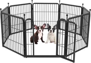 FXW Rollick 24" Dog Playpen, 8 Panels, Indoor/Outdoor, RV, Yard, Patented (Retail:$ 80)